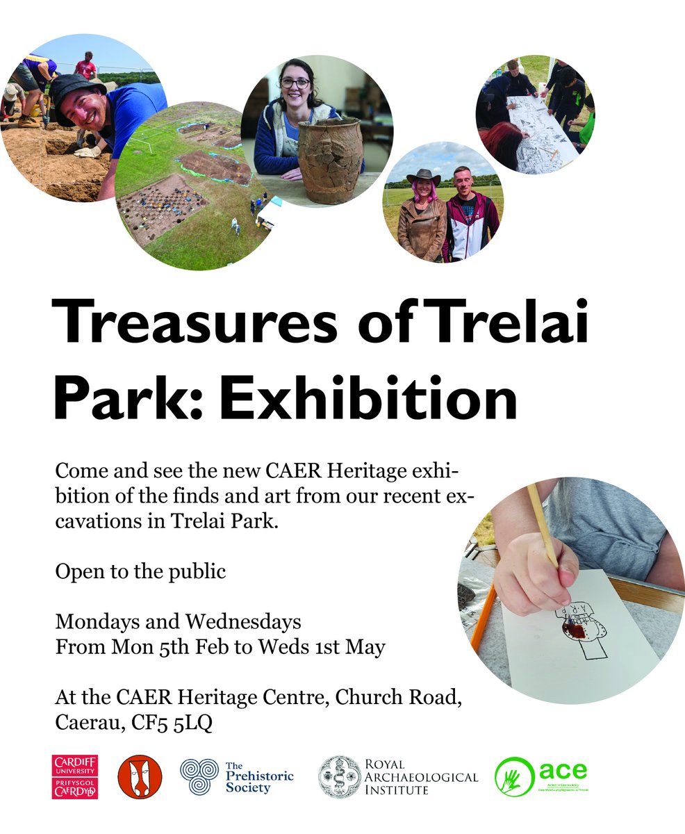 Treasures of Trelai Park: Exhibition is now open to the public on Mondays and Wednesdays in the CAER Centre until 01 May!