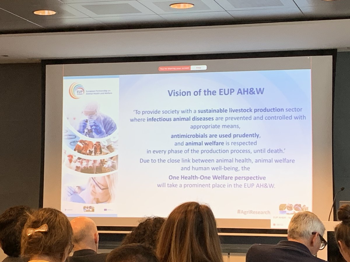 @VerdonckFrank attending kick off meeting of #EUP #AnimalHealth and Welfare. #EFSA_EU happy to be part of this important 🌍 #Partnership. Fully aligned with the vision 👌👌👌 #AnimalWelfare #AnimalHealth #OneHealth