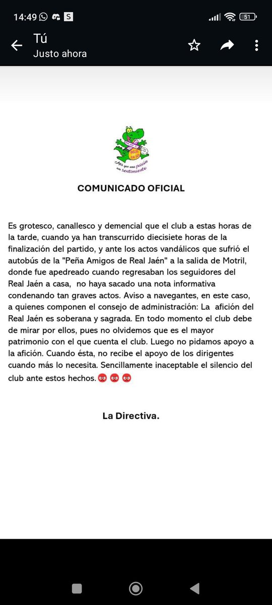 amigosdelRJ's tweet image. COMUNICADO OFICIAL
@RealJaenCF @CFMOTRIL @ideal_jaen @HoraJaen @VivirJaen @JaenenJuego @JaenHoyDiario @DiarioJAENes @radioypuntojaen @lacontradejaen