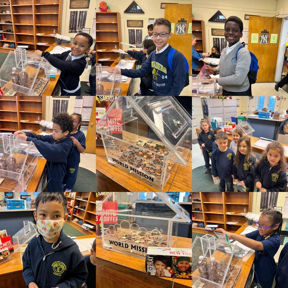 icschool_online's tweet image. Collecting coins for the missions in Nicaragua all this week at ICS! Today = pennies #Lent #Almsgiving #Service #IncredibleCatholicSchool ✝️ @ArchNY_Schools