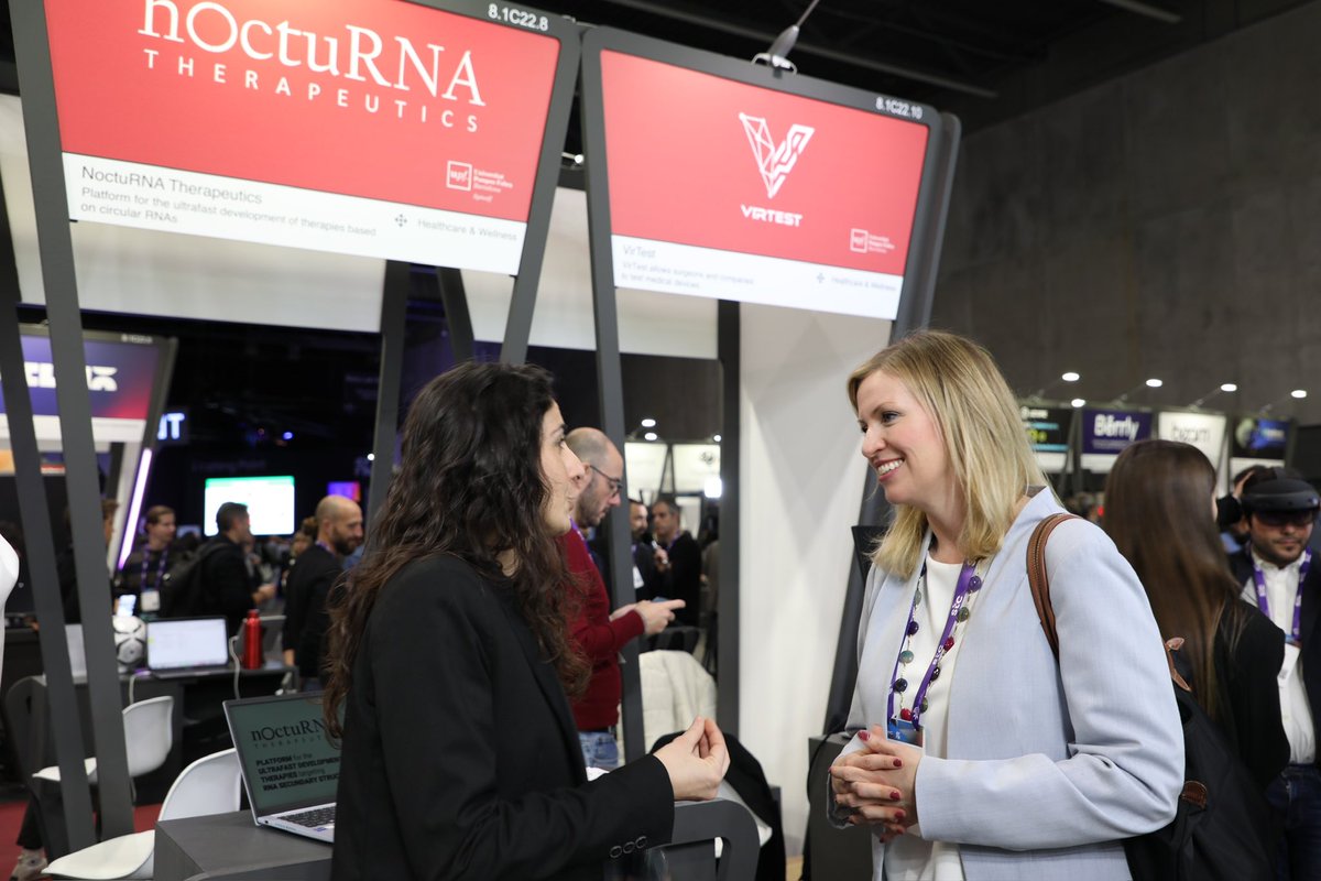 📲 Parada obligada al @4YFN_MWC del #MWC24 per saludar a les participants del nostre programa d'emprenedoria Academy for Women Entrepreneurs. Ens enorgulleix que les seves empreses hagin arribat fins al gran aparador mundial de les startups de l'àmbit de la connectivitat! #4YFN24