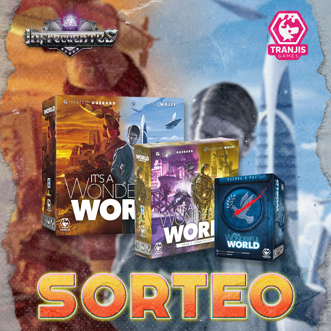 HEEEEEEY!💥
Desde <a href="/infrecuentes/">Infrecuentes</a> y @tranjisgames estamos sorteando dos packs completos del universo "It´s a Wonderful World"🤩 

🔗 ¡Enlace al sorteo en nuestra bio!
#itsawonderfulworld #sorteo #infrecuentes