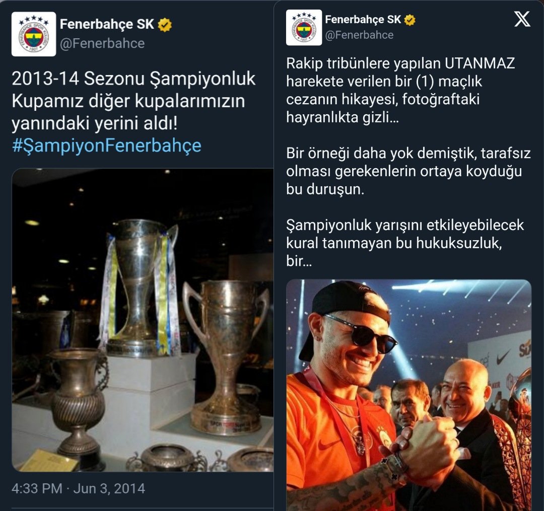 Fenerbahçe resmi hesabından 10 yıl sonra şampiyonluk görüntüsü paylaşımı yapıldı