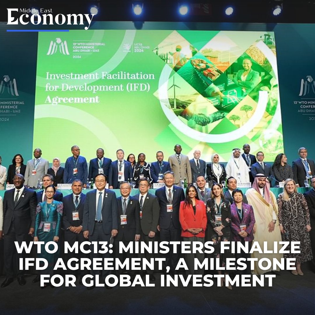 (1/3) Ministers from 123 #WTO members finalized the #Investment Facilitation for Development (IFD) Agreement at the 13th WTO Ministerial Conference in Abu Dhabi. 
#WTOMC13AbuDhabi #MC13 #UnitedForGlobalTrade