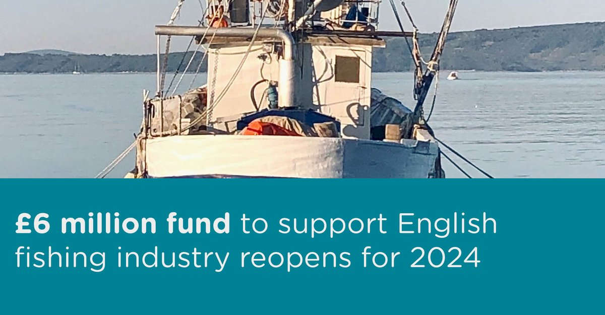 Around £6 million in match funding will be available under the latest round of the Fisheries and Seafood Scheme (FaSS). Find out more: zurl.co/m8Pd #Funding #Fishing #FaSS #MatchFunding #Fisheries