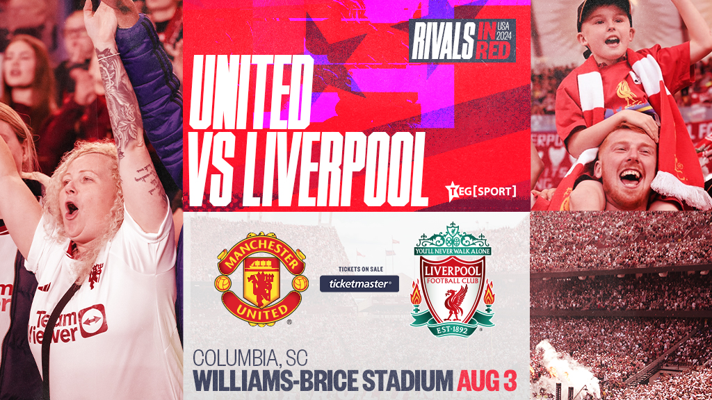 Presale tickets for the historic match between Liverpool and Manchester United this August at Williams-Brice Stadium are on sale NOW. If eligible for the presale, be sure to check your email for the code. 🤙 

🔗 : bit.ly/4bNCgIw

#Gamecocks I #RivalsInRed