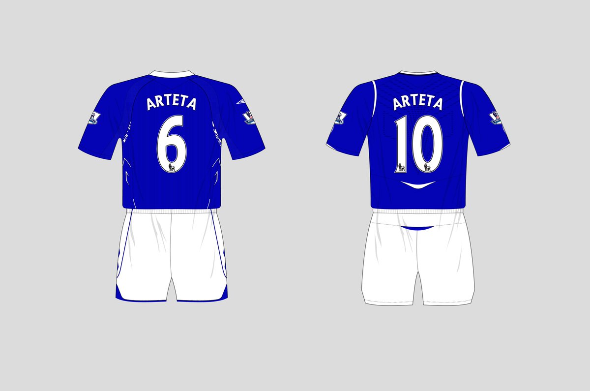 Ten becomes six for Everton In the summer of 2008, their number 6 became their number 10