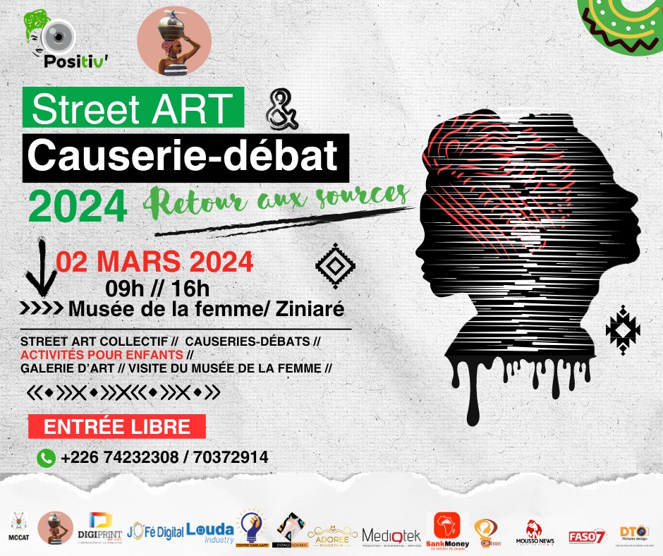 #MondeEnCommun

En route pour la 3ème édition du Street art et Causerie-Débat qui aura lieu le samedi 02 Mars au Musée de la femme à Ziniaré.

Cette année le projet prend une dimension particulière en mettant en avant une approche traditionnelle pure. 
 
#Ziniaré2024