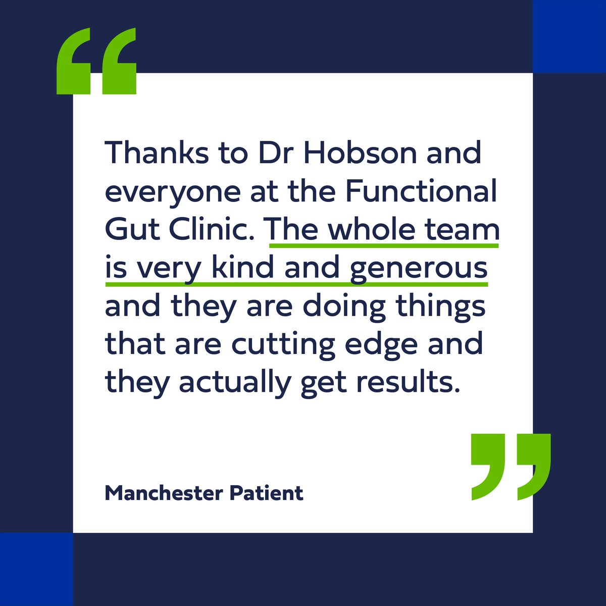 Some fantastic feedback from one of our Manchester patients. We are dedicated to finding results and take the time to consider the best treatment pathway for each individual. 

Start your consultation with us: bit.ly/3S3QqvG