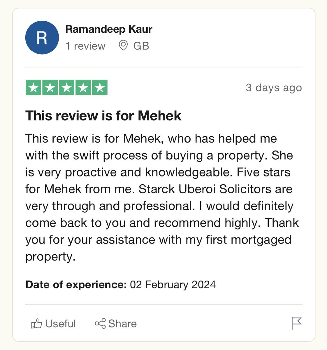 🌟 Another week, another round of fantastic reviews for our conveyancing team at Starck Uberoi Solicitors! 🌟 #TeamExcellence #Conveyancing #ClientSatisfaction #Lawfirm #canterbury #richmond #Brentford