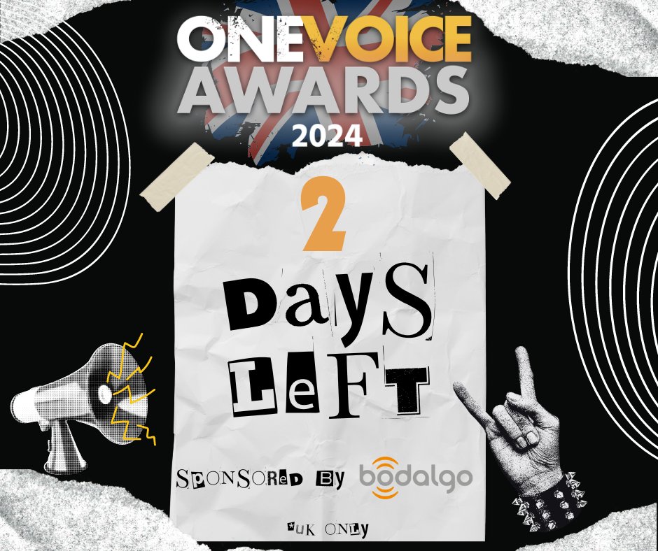 If you haven't submitted anything yet for the One Voice Awards, what's holding you back?! There are only 2 days left. onevoiceconference.com/one-voice-awar…