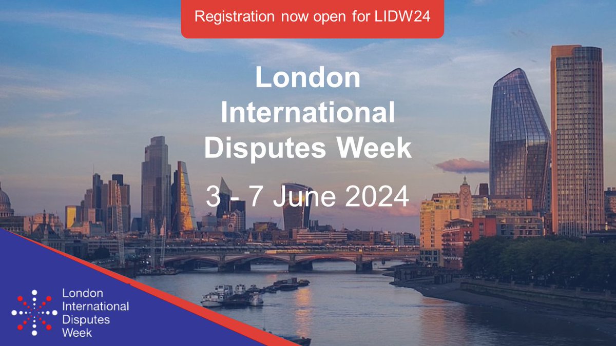 Taking place from 3 to 7 June, #LIDW24 encourages discussion, debate, and collaboration across all aspects of dispute resolution.

Registrations are now open for #LIDW24 including the Core Conference which last year was a sell out.

Register here: 2024.lidw.co.uk