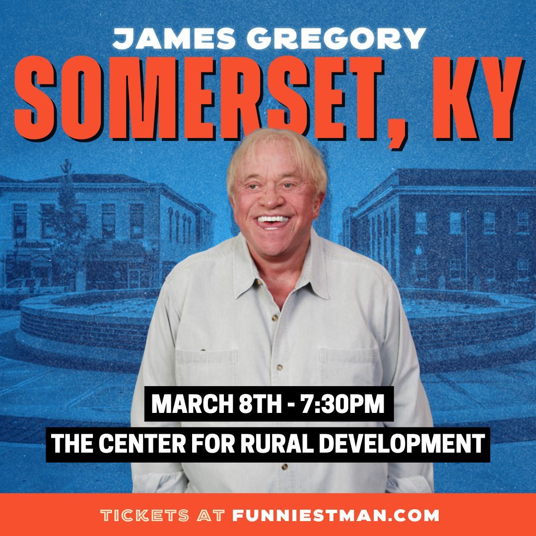 March is just around the corner! See you soon, Kentucky! 

Tickets and more tour dates at funniestman.com 

#jamesgregory #standupcomedy #somersetky