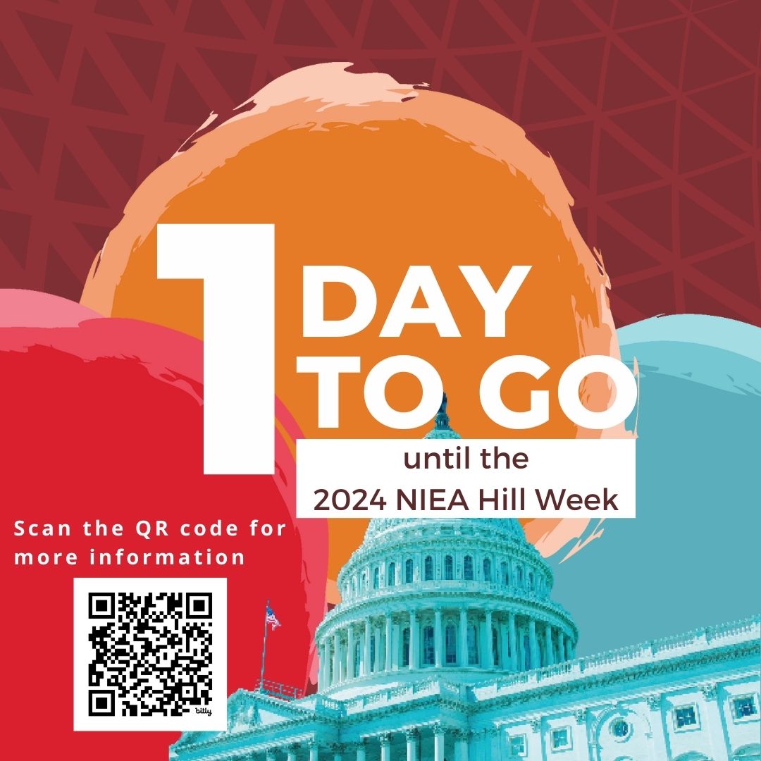 One day until the 2024 NIEA Hill Week!🏛️Join us for a week of advocacy, collaboration, and empowerment. Together, let's shape the future of Native education. For more information and to register, click here: bit.ly/3RMx0x3 #NIEAHillWeek #NativeEducation