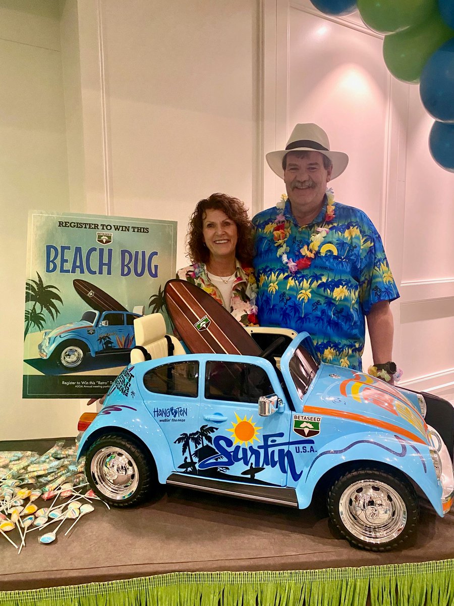 Betaseed1's tweet image. A good time was had by all at the recent ASGA beach party 🏖️reception hosted by Betaseed in Florida. Congrats to the mini car giveaway winner, Galen Lee from the Idaho region. We look forward to seeing growers at next year's event in San Diego! 

#ASGA #Betaseed #Agriculture