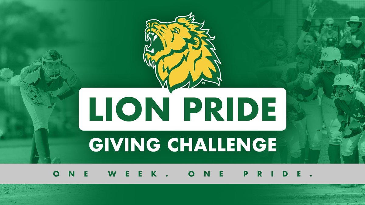 The Lion Pride Giving Challenge is a one-week initiative to support MSSU Athletics! Softball's goal is to raise $10,000 to enhance the student-athlete experience. The first $2,000 will be matched by a gift from Sallie Beard!
Support today: loom.ly/MOCnNz0