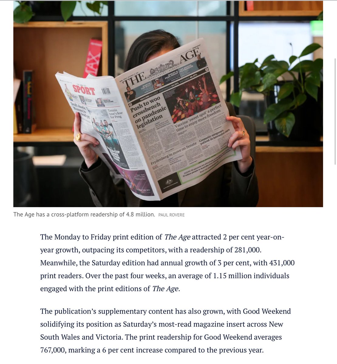 Who's lying here? @theheraldsun & @theage both claim to be the most read newspaper in Victoria. I swear this happens every time the circulation figures are released. The Age claims 4.8 million digital & print reach. The Herald Sun claims 4.002 million. The Age wins? #ausmedia 📰