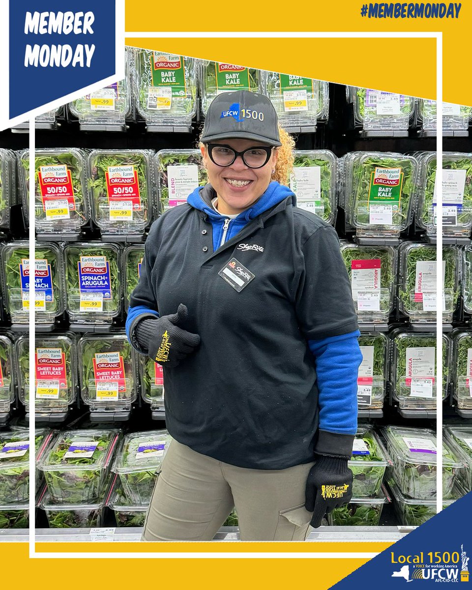 This #MemberMonday let us introduce you to Carol Robinson! Carol has been a part-time ShopRite union member since 2021. You can find Carol in the produce department, fueling the community. Thank you, Carol! #MemberMondays #CarolRobinson #UnionProud