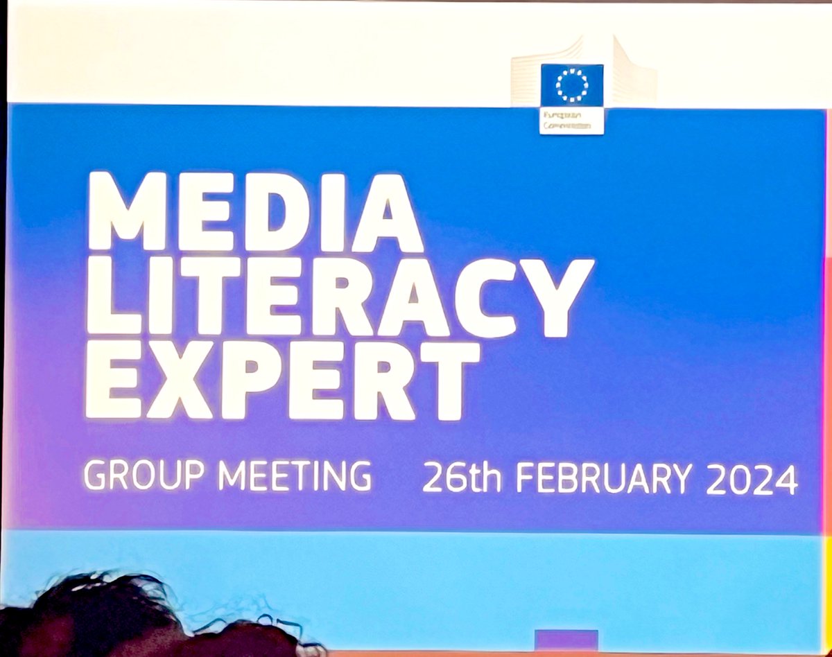Back to the EU Media Literacy Expert Group, after 6 years approx. First joined it in … 2006 #medialiteracy