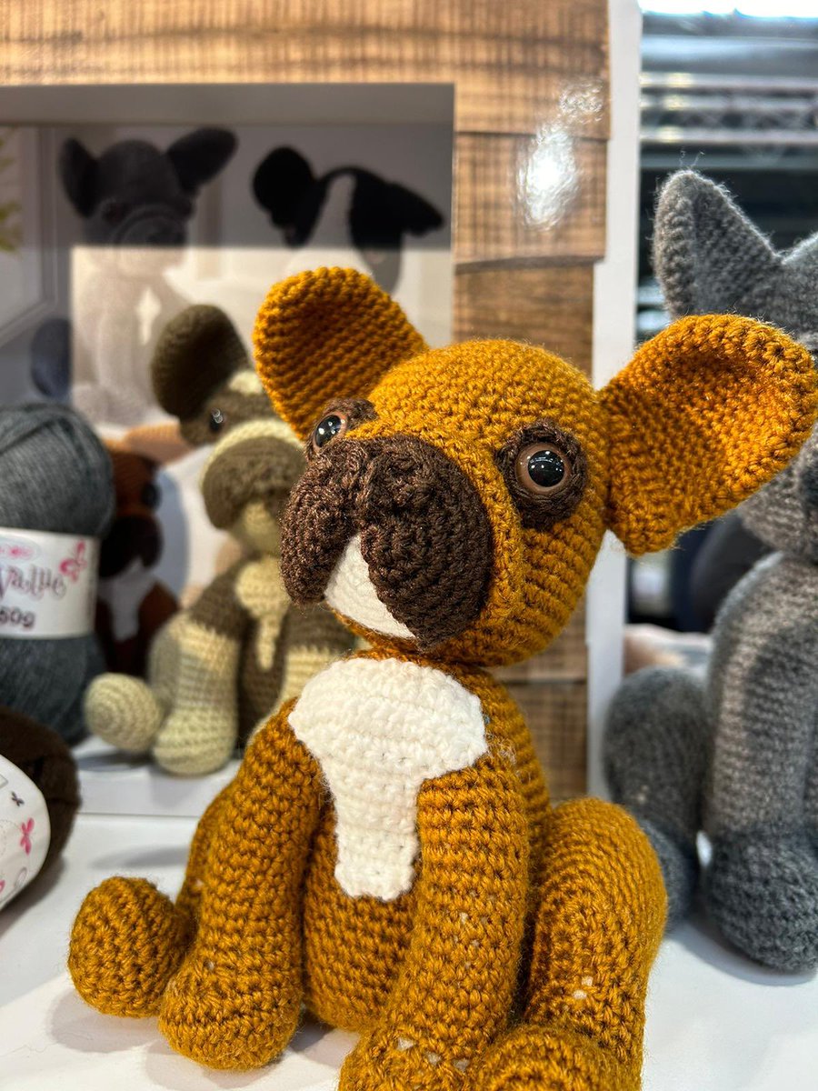 Gorgeous yarns and creations from King Cole Ltd. Look at this dog! 

#CSHIStitches2024