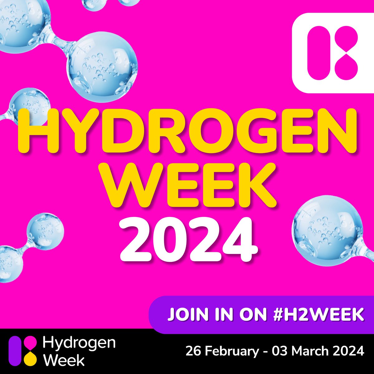 It's #H2Week 🎉

Remember to tag us throughout the week using the hashtag #H2Week on LinkedIn, X and Instagram

#hydrogen #hydrogeneconomy