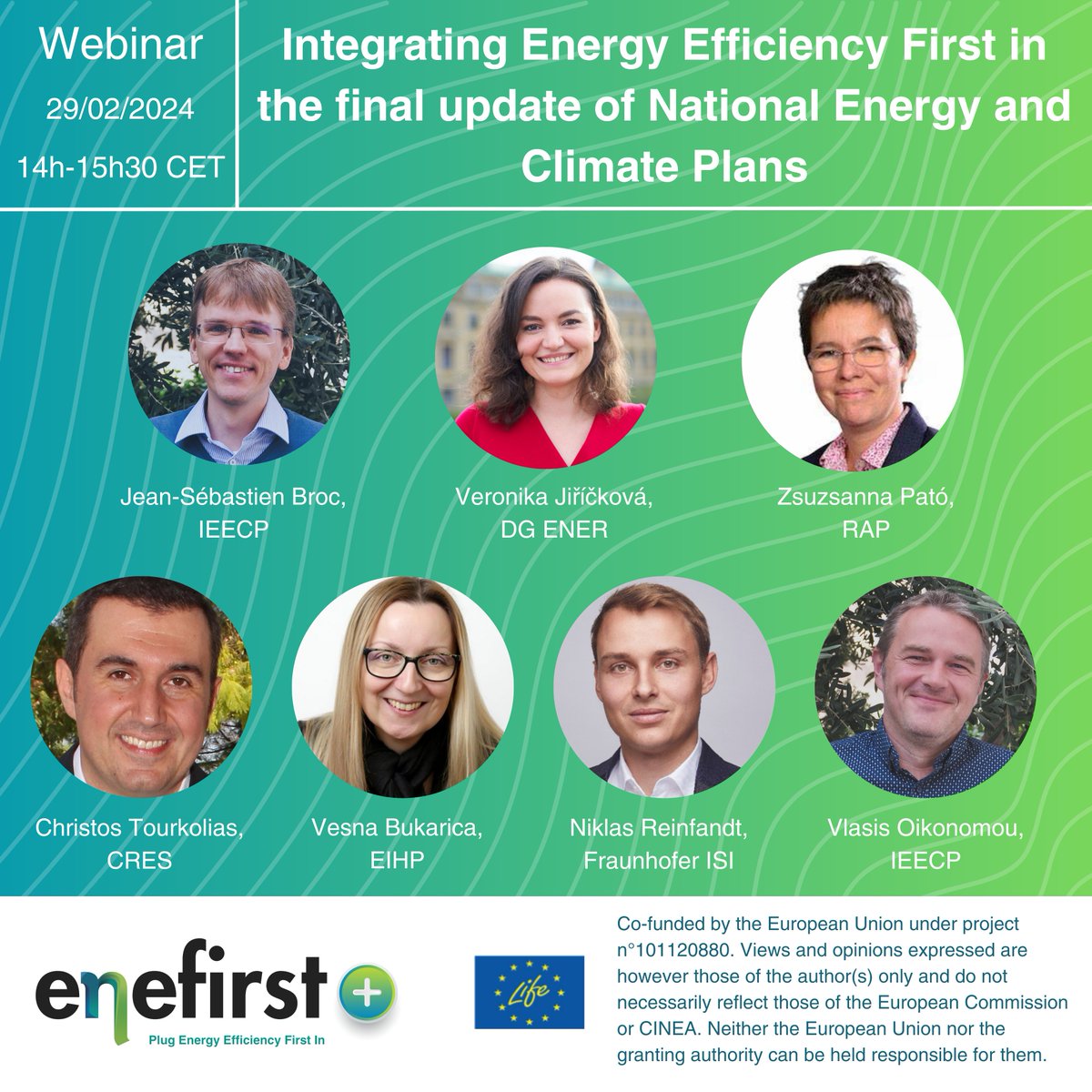 How the #MICATool can help with integrating #EnergyEfficiencyFirst in #NECPs?

🙌Join the "#EnefirstPlus: Integrating #EE1st in the final update of NECPs" event &amp; find out! We'll also discuss the developments planned in #SEEDMICAT. 

🗓️29 Feb
⏰14h-15h30
🔗events.teams.microsoft.com/event/86a82cb7…
