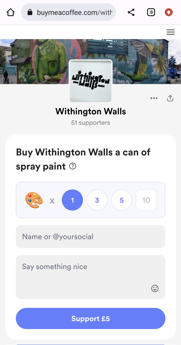 These are the best emails to receive Help us carry on doing what we do by donating here buymeacoffee.com/withingtonwalls Or dropping us a line if your business or employers want to donate Withingtonwalls@gmail.com Thank you Withington Walls CIO