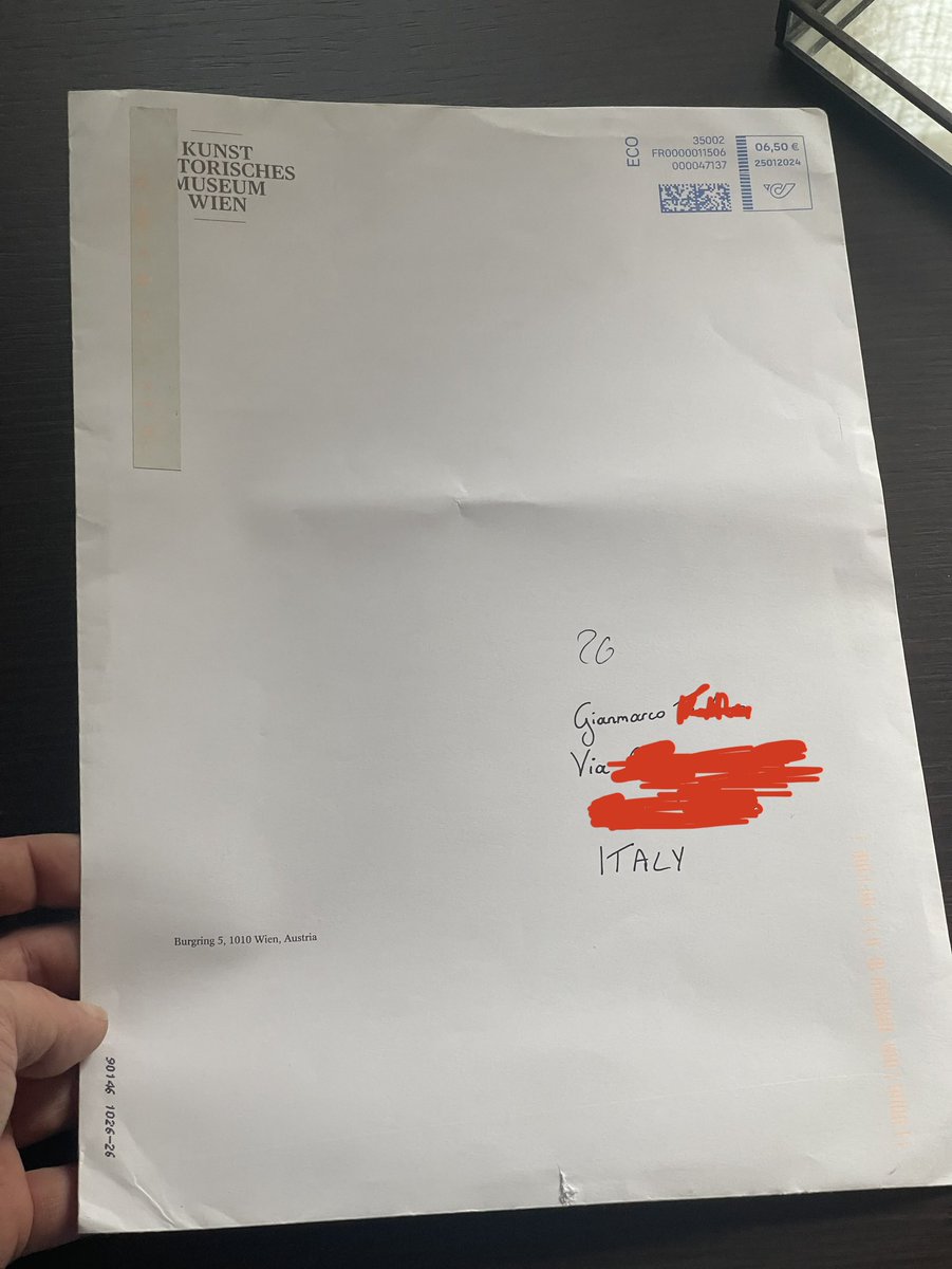 What a GM 

• just received my official acceptance letter from the Kunsthistorisches Museum of Vienna • look mama, I made it •