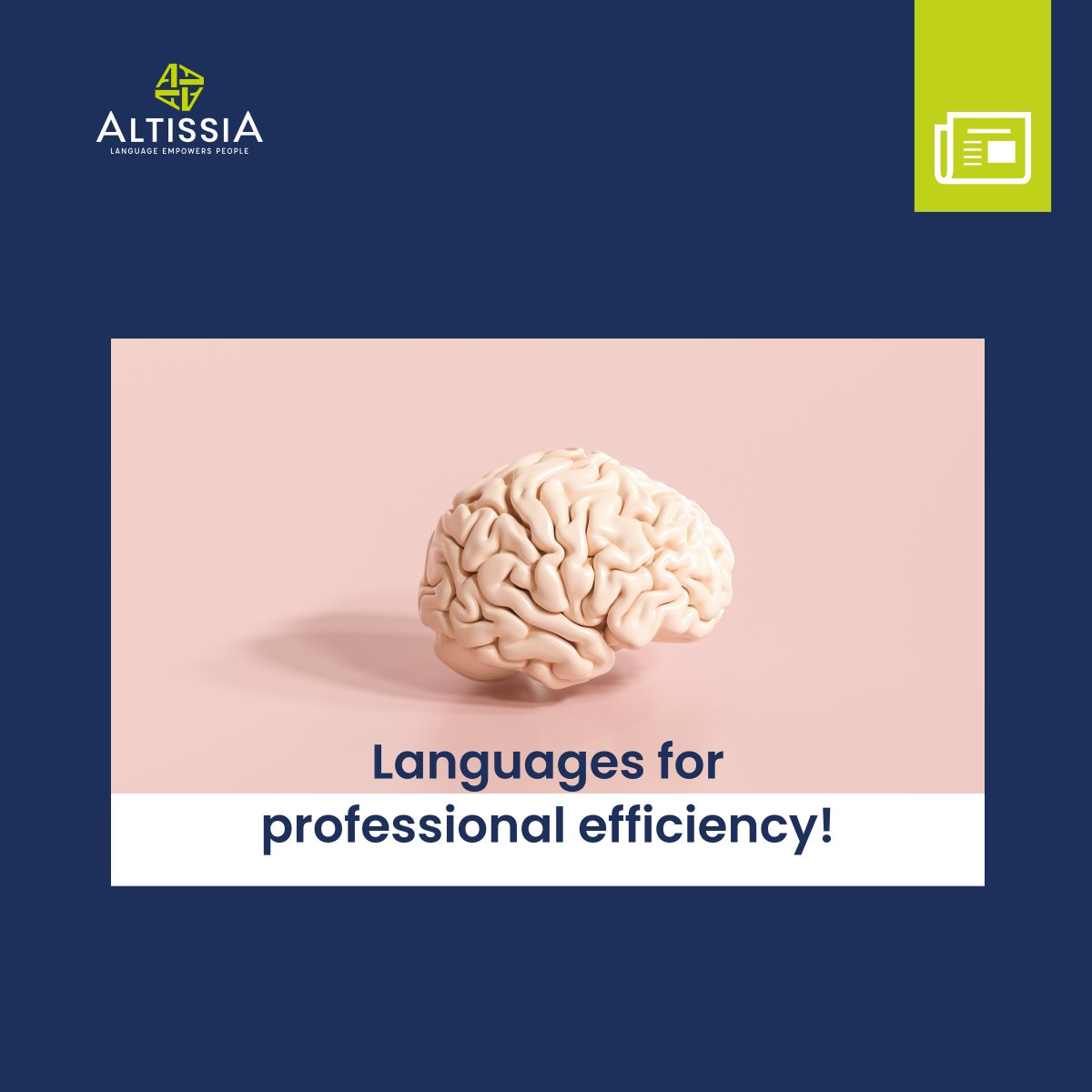 Altissia's tweet image. 🧠 The cognitive benefits of learning a language can be translated into strengthened professional and personal skills for your employees. 
 
🔗 Read the full article here: lnkd.in/ezDHGVc4
#LanguageTraining #ProfessionalPerformance