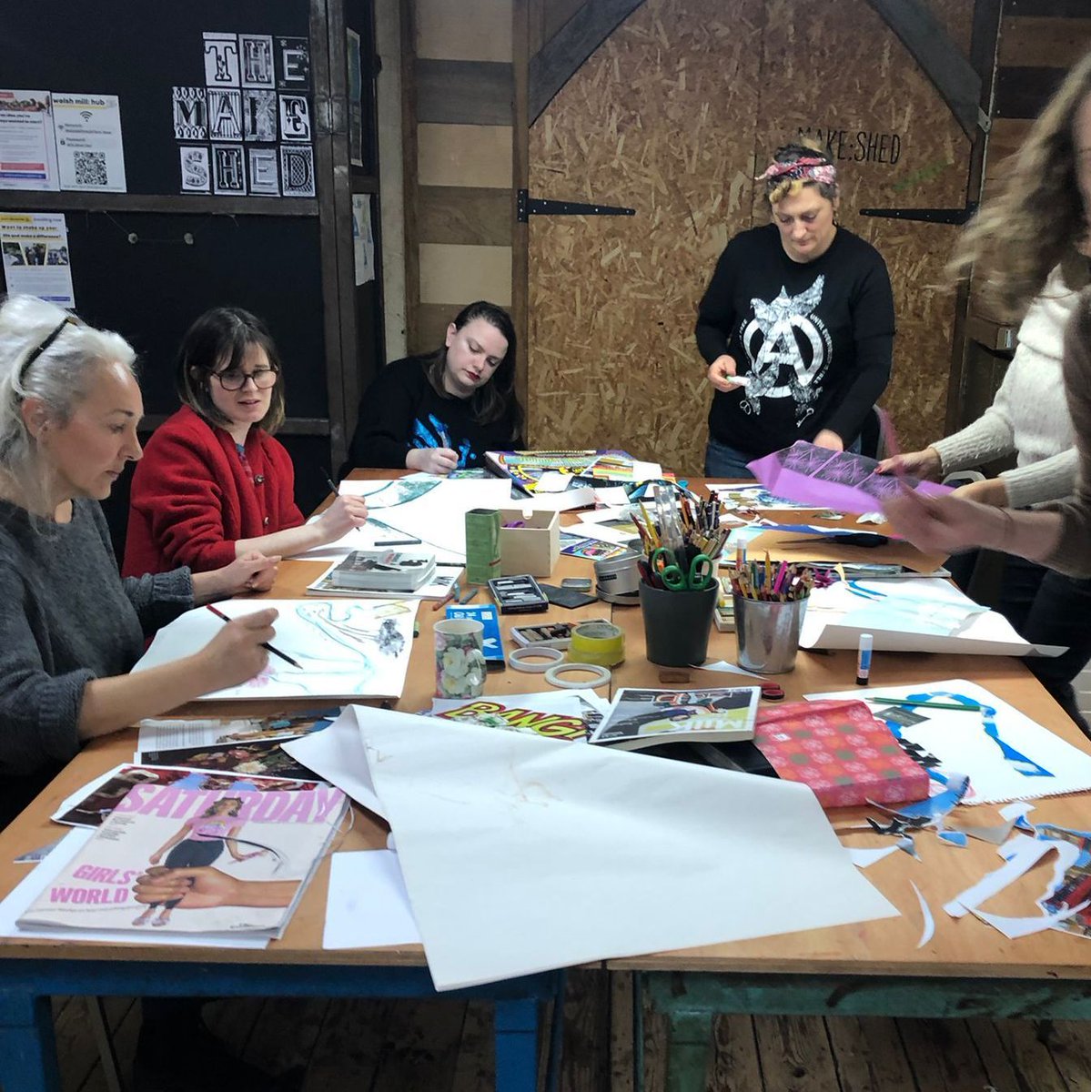 We welcomed a cohort of Enterprising Women last week and got stuck in being creative and expressive on day 1. 

Next week our Enterprising Women will be hosting a soup event at the town hall! 

It's exciting to be in a room filled with so much energy.

#frome #fromesomerset
