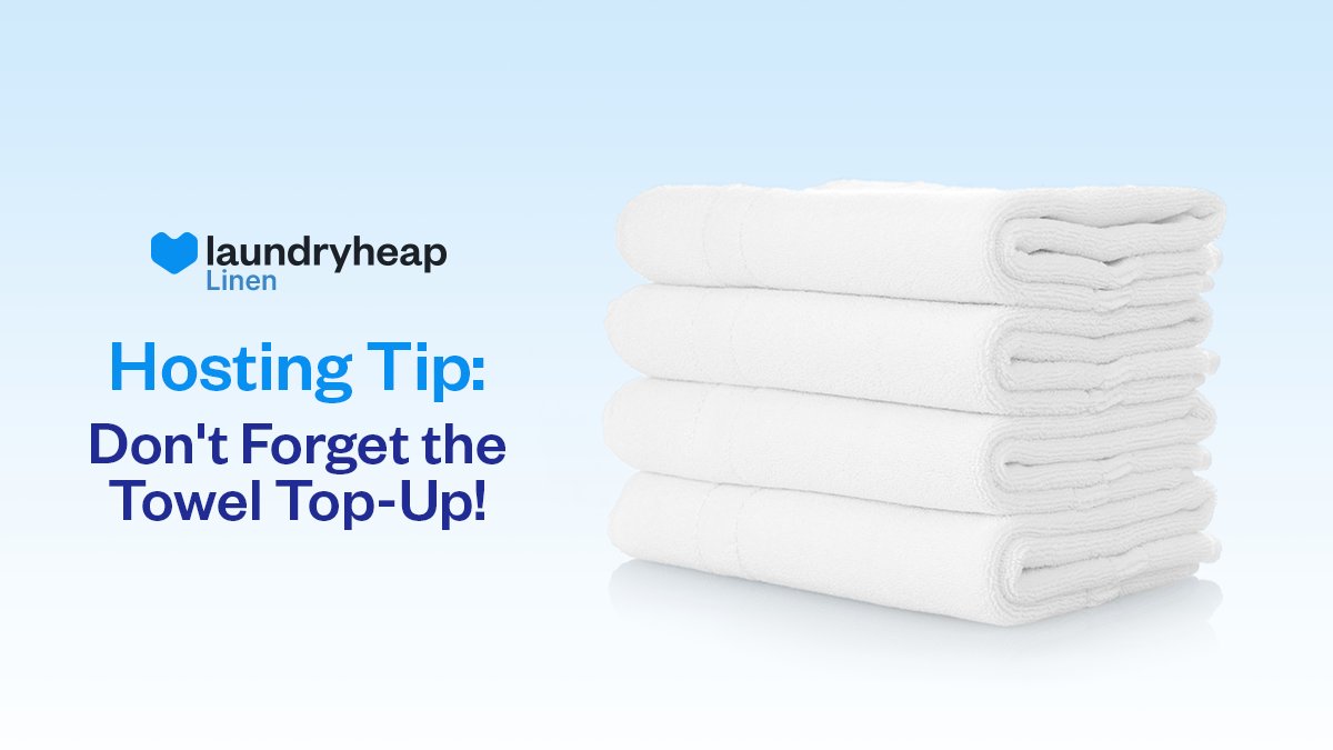 LH_Linen's tweet image. Hosting tip: 💡

Always keep your towel supply plentiful for your guests! 🔍

#hostingtips #airbnbtips #rentalservice #towels #guests #towel