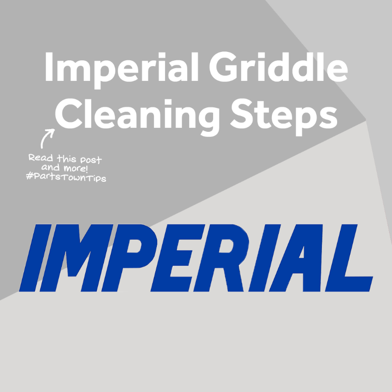 PartsTown's tweet photo. To help ensure your griddle produces delicious dishes for your customers, it needs to be regularly cleaned and prepped. Learn how to clean your Imperial griddle properly to keep it sanitary and safe. #PartsTownTips #Griddle #CommercialKitchenEquipment #FoodserviceTech