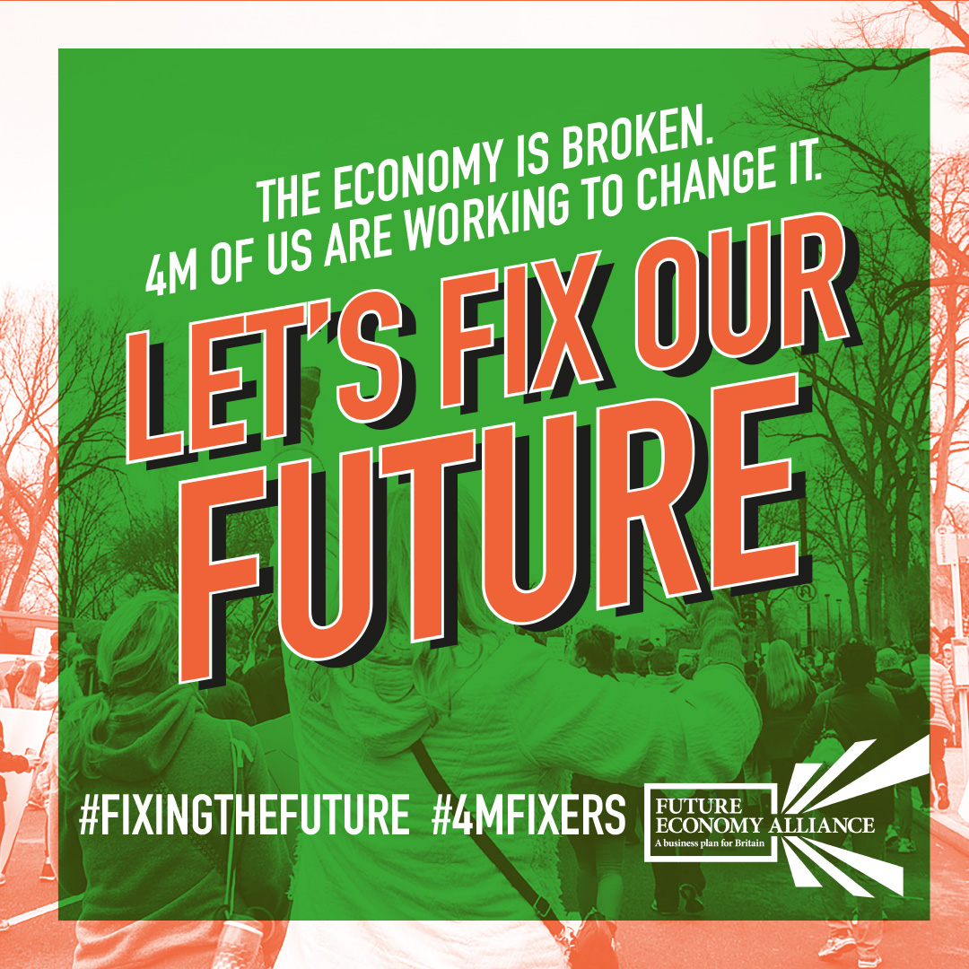 As part of @FutureEconomyUK we’re working to build a stronger, fairer, greener economy – one where all of society profits. We need your help to make this a #GeneralElection priority. Let’s fix our future. Join the #4mFixers: crowdfunder.co.uk/fix-the-economy