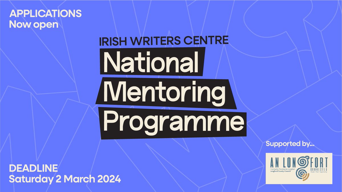 Exciting opportunity. Check out @IrishWritersCtr for more details