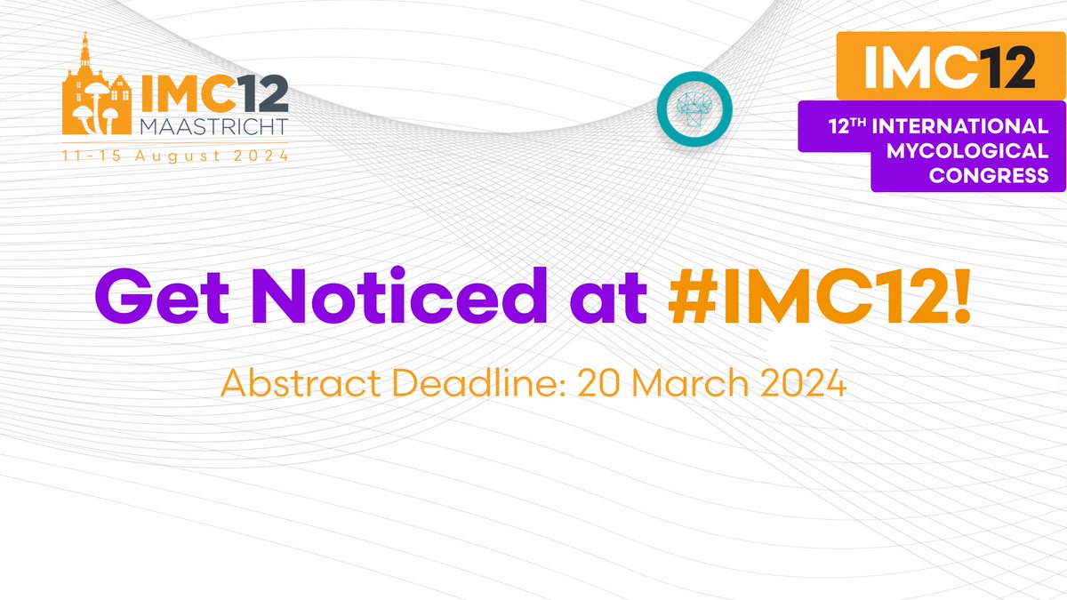 12th International Mycological Congress (IMC12) (@imc12nl) on Twitter photo Tick-tock!
Less than one month remains to submit your #mycology abstracts for #IMC12 by 20 March. Don't miss the chance to be considered for oral presentations! Select your theme, register early, and get ready for an immersive experience!➡️ bit.ly/47kxM9b <a href="/_Westerdijk_/">Westerdijk Institute</a> Tick-tock!
Less than one month remains to submit your #mycology abstracts for #IMC12 by 20 March. Don't miss the chance to be considered for oral presentations! Select your theme, register early, and get ready for an immersive experience!➡️ bit.ly/47kxM9b <a href="/_Westerdijk_/">Westerdijk Institute</a>