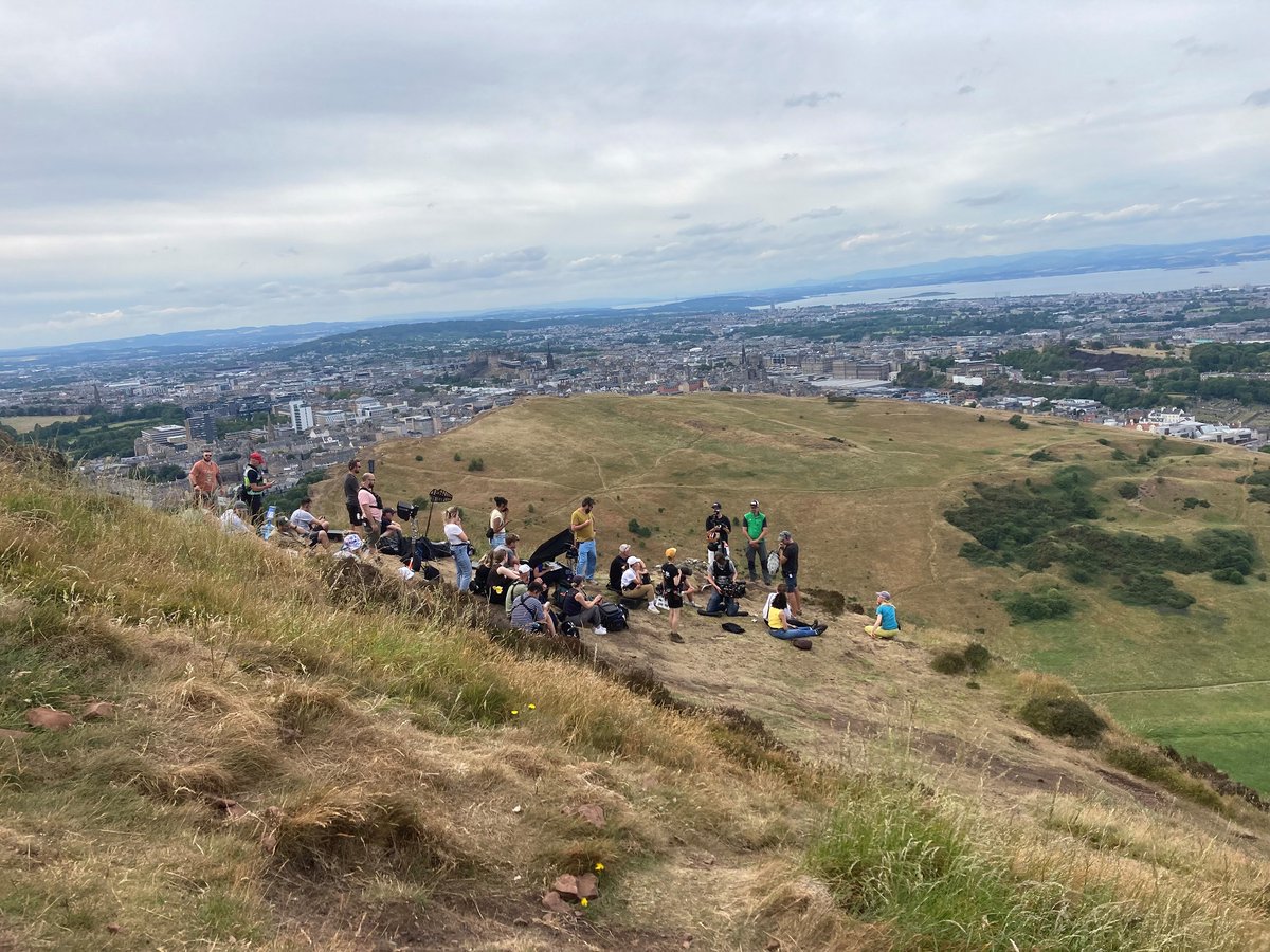 Have you watched the latest version of 'One Day'? Holyrood Park looked amazing in the opening episode! HES teams facilitated three days of filming in the park back in July 2022. These behind-the-scenes snaps from Netflix show the cast and crew near the summit of Arthur’s Seat