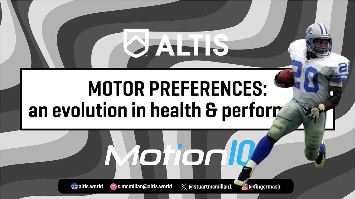 MOTOR PREFERENCES — a potential game changer in sports performance. def’n: an athlete’s most-natural, most-effective way of executing a task, shaped by their unique capacities & abilities. Think of it as the essence of personalized performance. 🧵 thread to come ...