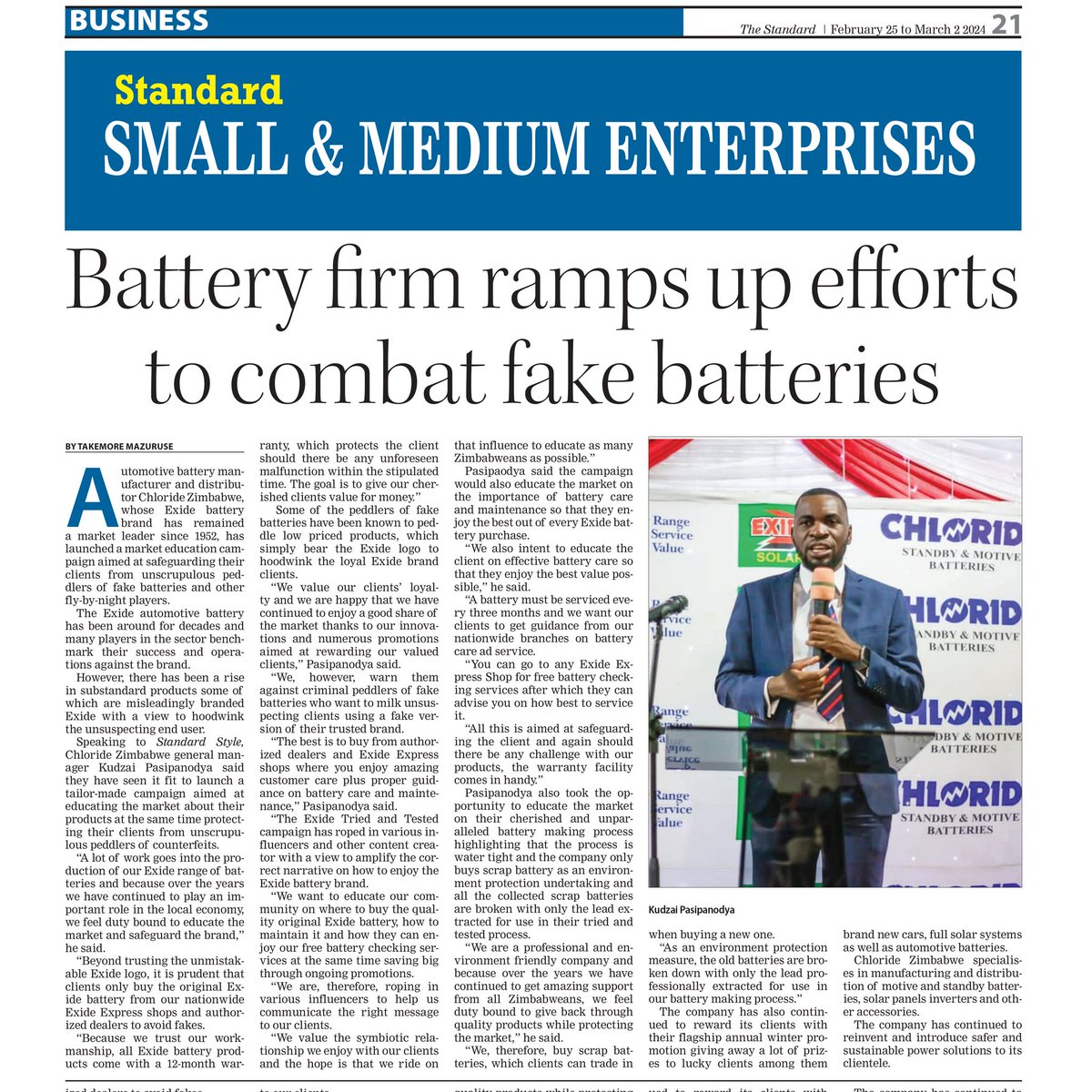 Enjoy amazing specials in the Exide Tried and Tested campaign designed to educate the market and cushion our loyal clients from fake battery peddlers. More in the story image #thebatterychoice #exidetriedandtested @KUDZIELISTER2 @Mavhure @EsteemComms @alickmacheso3 @takemorem1