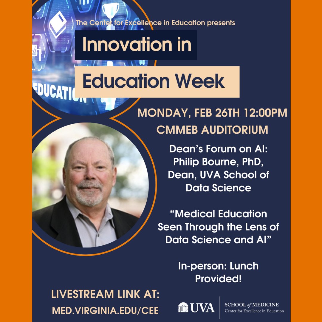 Innovation in Education Week kicks off today! We hope to see many SOM colleagues at various events as we explore the future of AI in education.