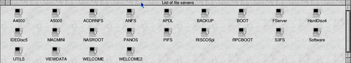 davidhill_co's tweet image. The power of emulation and Raspberry Pi’s. Lots of RISC OS Fileserver discs #acorncomputers #riscos #retrocomputers