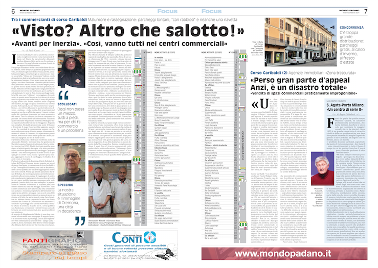 mondopadano's tweet photo. «Visto? Altro che salotto!».
Commercio: viaggio tra i negozianti di Corso Garibaldi a Cremona.  «Andiamo avanti per inerzia. Così, vanno tutti nei centri commerciali».
https://t.co/DNXQFXVyM4 https://t.co/cNM08T7dw2