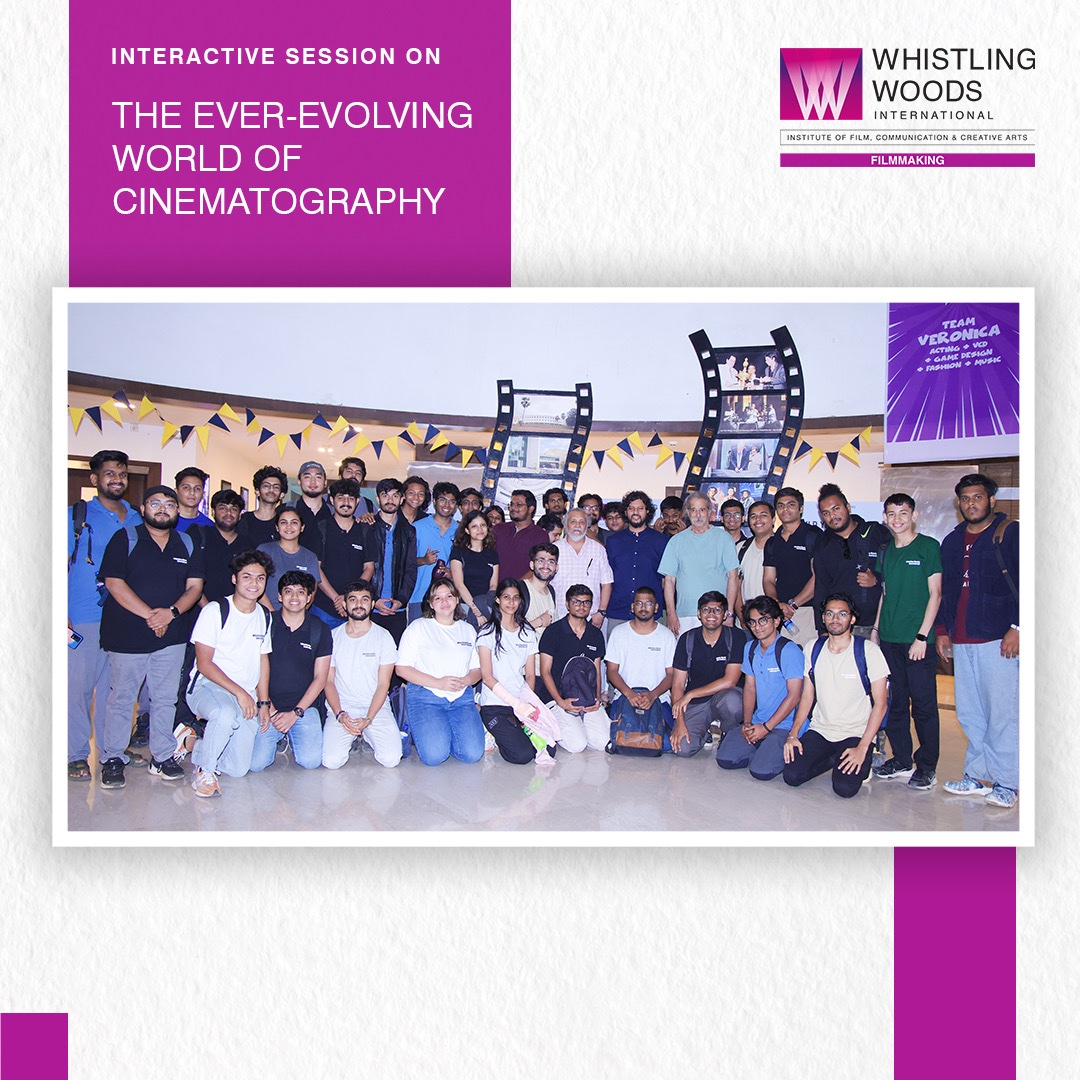 #WWISchoolOfFilmmaking recently hosted well-known Cinematographer & Director, Amit Roy, known for his work in films like Ishq Vishk, Animal and Dunki, to name a few, for a masterclass on The Ever-Evolving World of Cinematography.