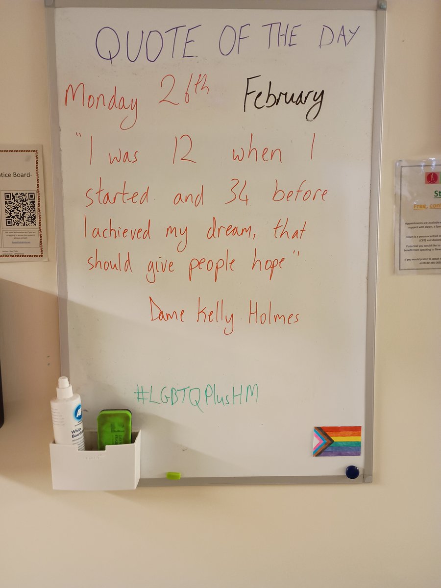 SYBPBarnsRoth's tweet photo. Today's #QuoteOfTheDay for #LGBTQPlusHM is from Olympian Dame Kelly Holmes https://t.co/XuqswSnF6k