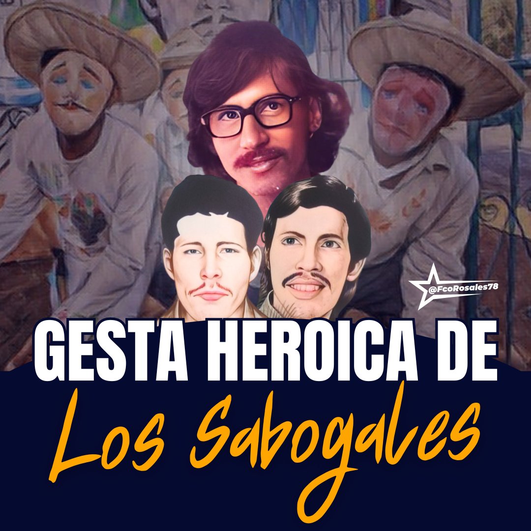 Hoy #26Febrero conmemoramos el 46 aniversario de la Gesta Heroica de los Sabogales, en la que recordamos al Cmdte. Camilo Ortega, Moisés Rivera y Arnoldo Quant, torturados y asesinados por la guardia.

#4519LaPatriaLaRevolución 
<a href="/Ge_Sus26/">Gema_Susan🤓✏🦁💙</a> <a href="/Atego16/">@🅰🆃🅴🅶🅾 🇳🇮</a> <a href="/MaryuriRG/">𝗠𝗮𝘆𝘂 🇳🇮</a> <a href="/esbeltania/">Esbeltania</a> <a href="/chepeq/">El chepe 🇳🇮</a>