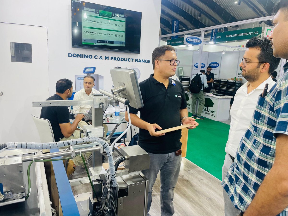 DominoIndia's tweet image. 📣Thank you to all delegates who made it to our Domino stall. It was a pleasure to connect with you and share our coding experiences in wood industry.
👉 Reach us: bit.ly/3OtxRAH
#CodingAndMarking #Manufacturing #DominoDoMore #DominoIndia #IndiaWood2024 #IndiaWood