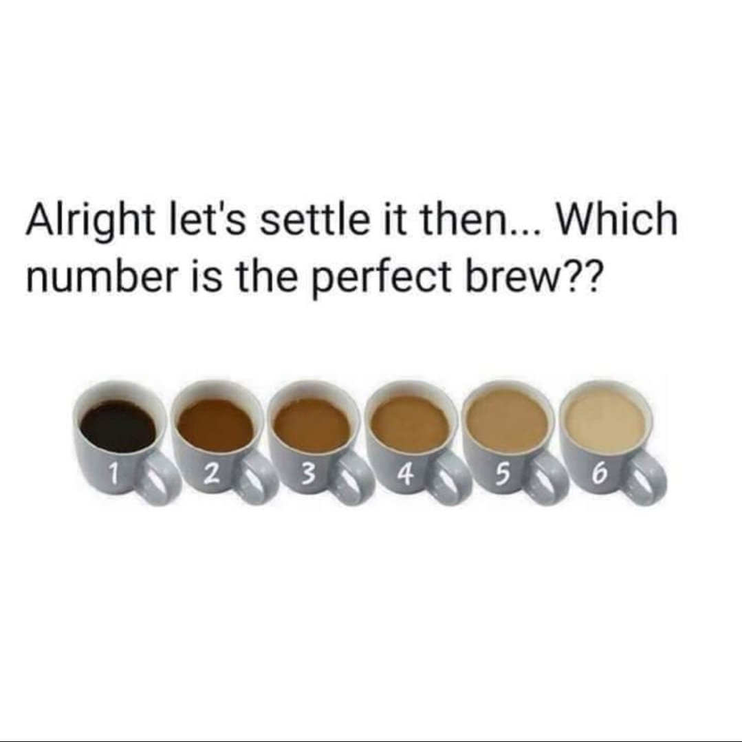 So, what's your perfect brew? I think it should no 4?
