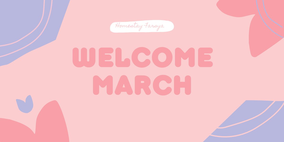 { Homestay Farsya— Announcement }

💓 WELCOME MARCH! 💓

Because March has arrived, we would like to inform you that all talents from Farsya homestay are now opening their March forms.

The following is a guide and detailed schedule for all talents.