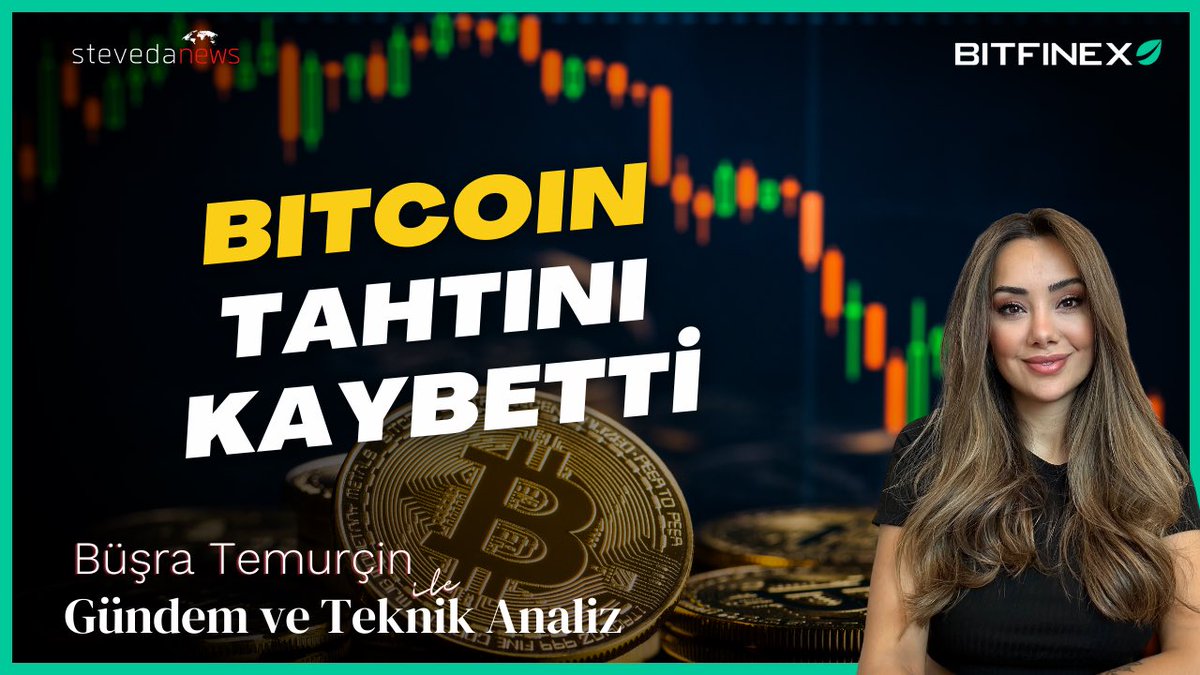 “ #Bitcoin Tahtını Kaybetti” Saat 21:00'de '@BusraTemurcin ile Gündem ve Teknik Analiz' programımızda genel piyasa analizi ile sizlerle olacağız. Bu gece muhteşem bir yayın sizleri bekliyor, kaçırmayın! 🛎️ 📌 youtube.com/live/2l9ym--RT…