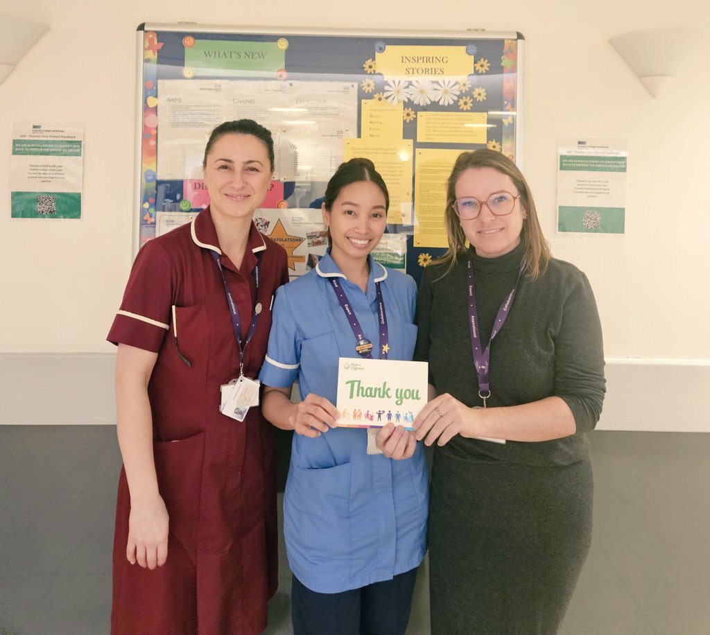 Congratulations on your Make A Difference award 👏 🙌 ✨️ ❤️ Nurse Cynde has been acknowledged by a colleague for always stepping up and going the extra mile, especially when she was in charge of a busy shift last week on the 15th floor. @ImperialPeople @SigsworthJanice