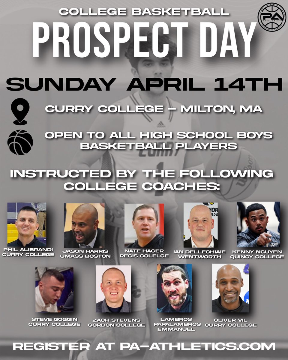 🗣️HS HOOPERS LOOKING TO PLAY IN COLLEGE 🗣️

This day-long event includes:
-Coach led skills/drills session
-Coaches Q&amp;A panel for players &amp; parents to learn about the recruiting process
-5 on 5 showcase
-Coaches networking session

Must register here: 
pa-athletics.com/service-page/c…